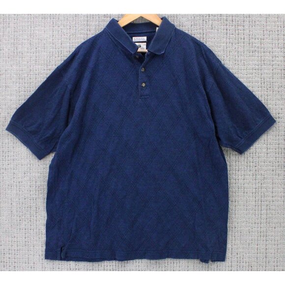 Lone Cypress Pebble Beach Polo Shirt Mens Large L Navy Blue Golf Short Sleeve - Picture 1 of 9